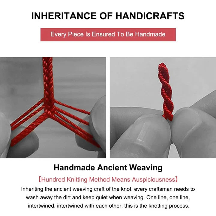 Five-Color Braided Cord Bracelet