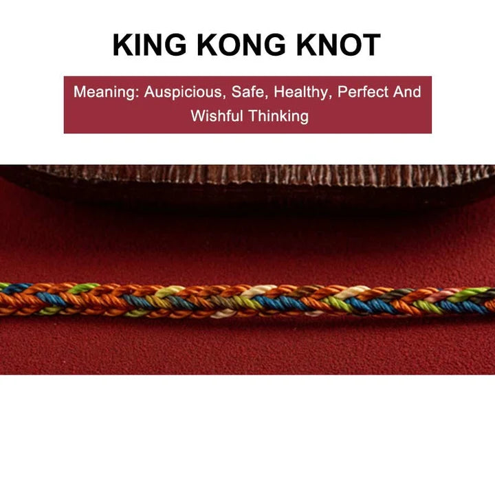 Five-Color Braided Cord Bracelet